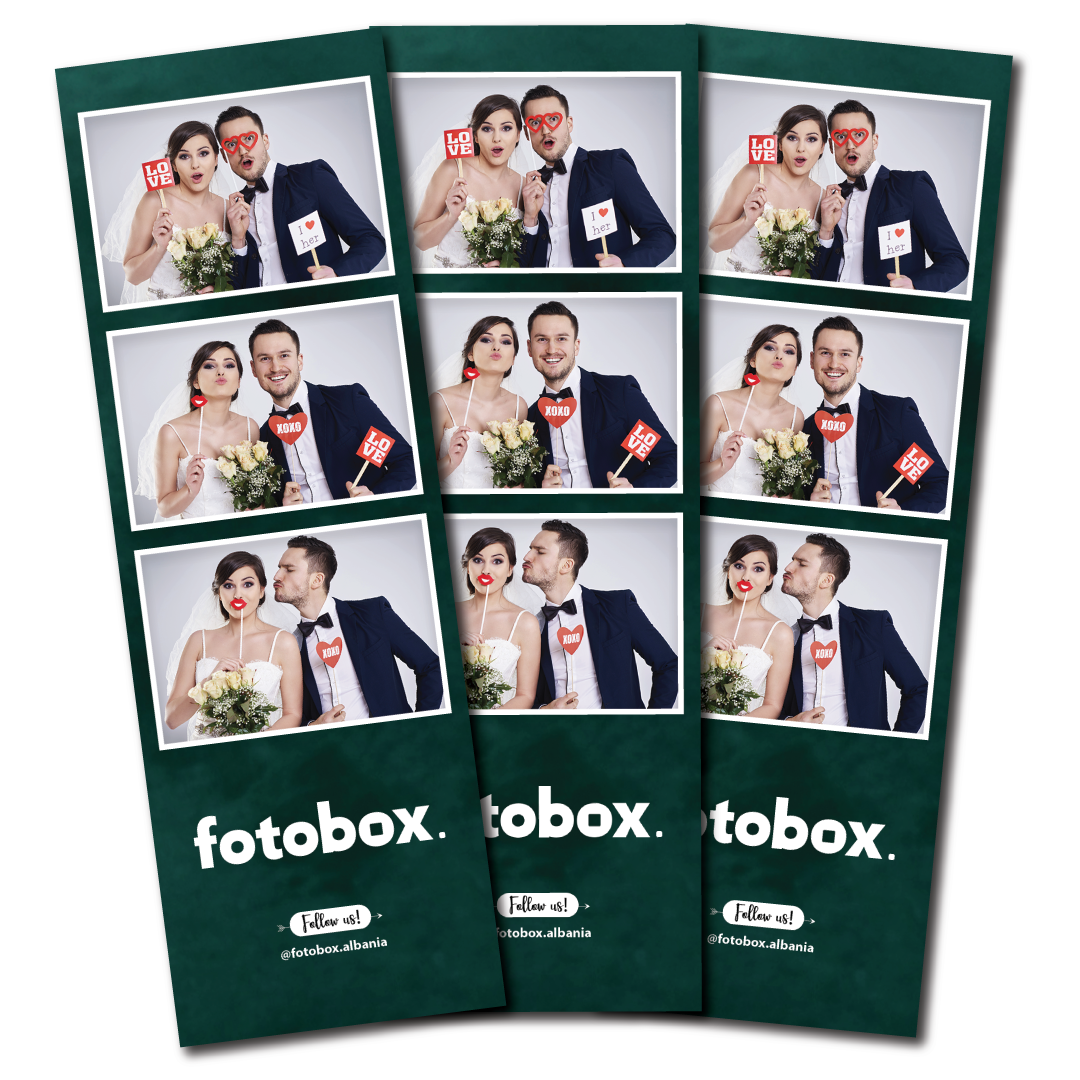Fotobox Green Wedding - Classic 3 UP