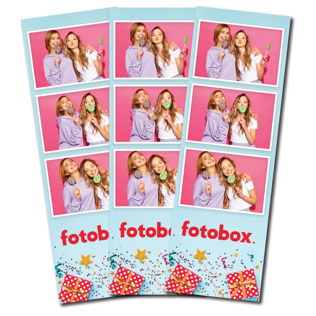 Fotobox Red Gift Box - Classic 3 UP